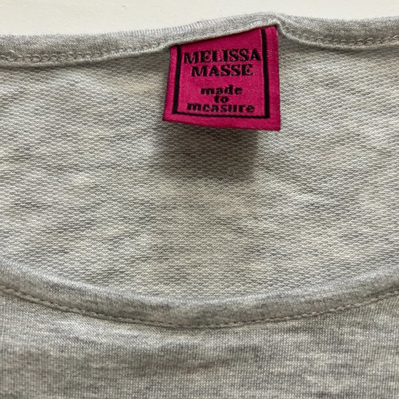 Melissa Masse sequin cat patch gray short sleeve T-shirt Women 2X Made in USA - Picture 2 of 10